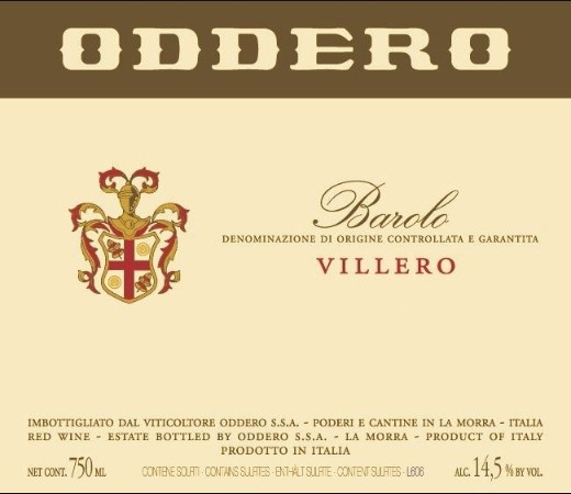 Oddero Barolo Villero 2020 1.5L