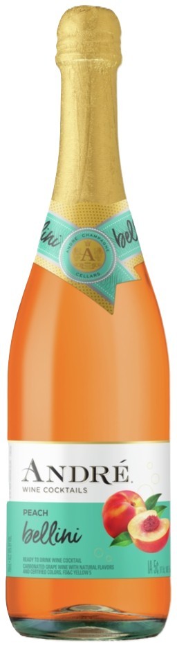 Andre Peach Bellini Wine Cocktail 750mL