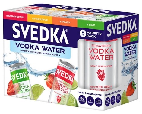 Svedka Vodka Water Variety 8 Pack 355mL