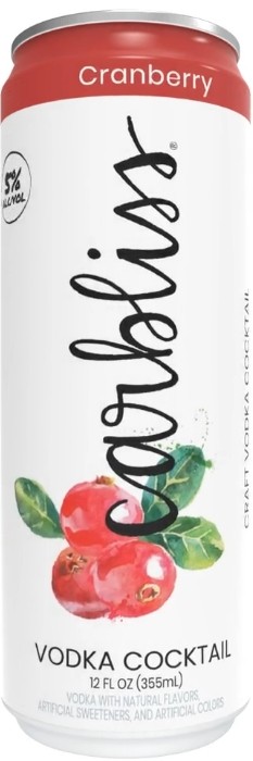 Carbliss Cranberry Vodka Cocktail 4 Pack 355mL Cans