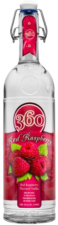 360 Red Raspberry Vodka L