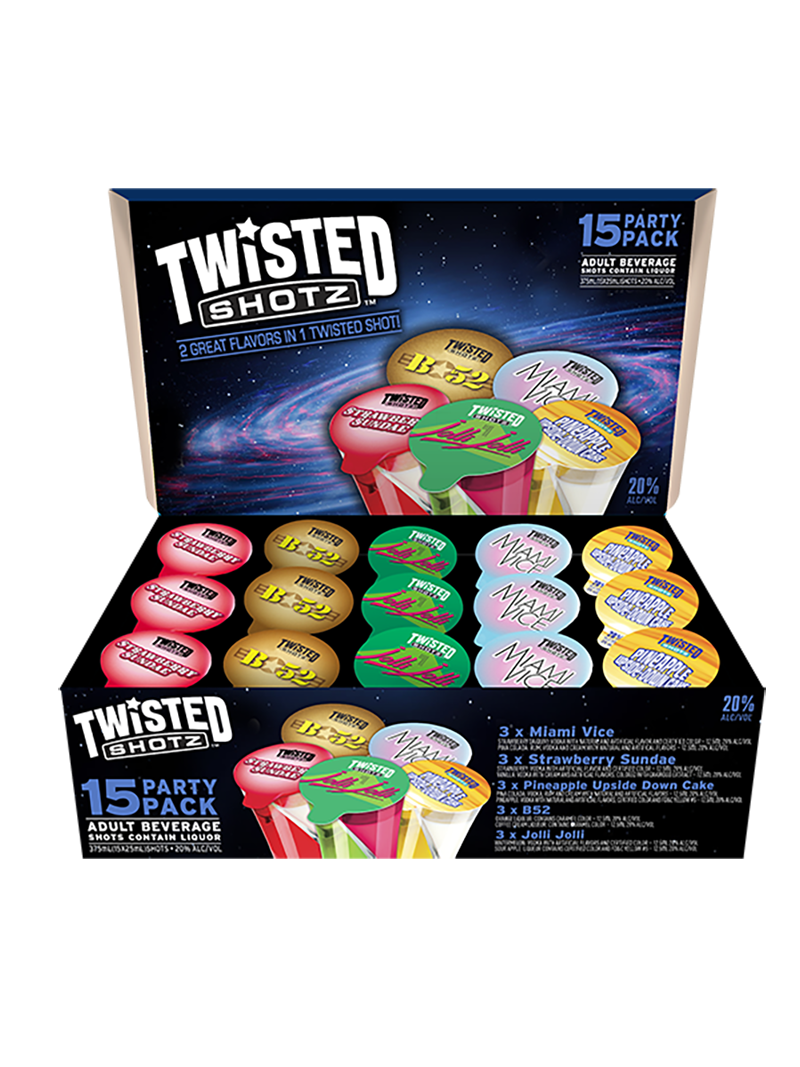 Twisted Shotz Party Space Pack 15 Pack 25mL