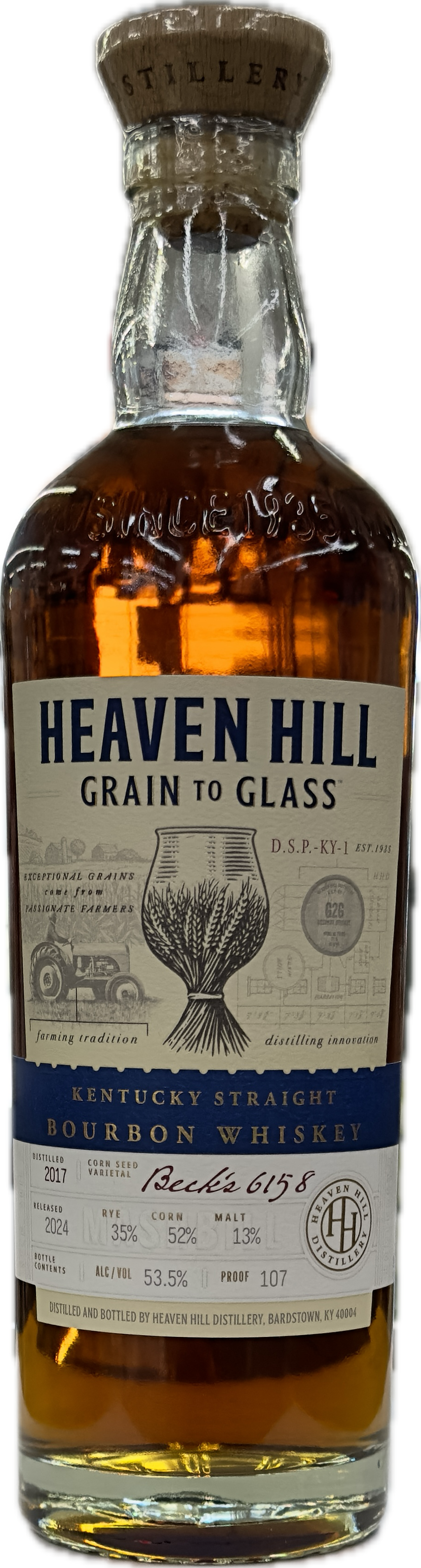 Heaven Hill Grain to Glass Bourbon Whiskey First Edition 700mL
