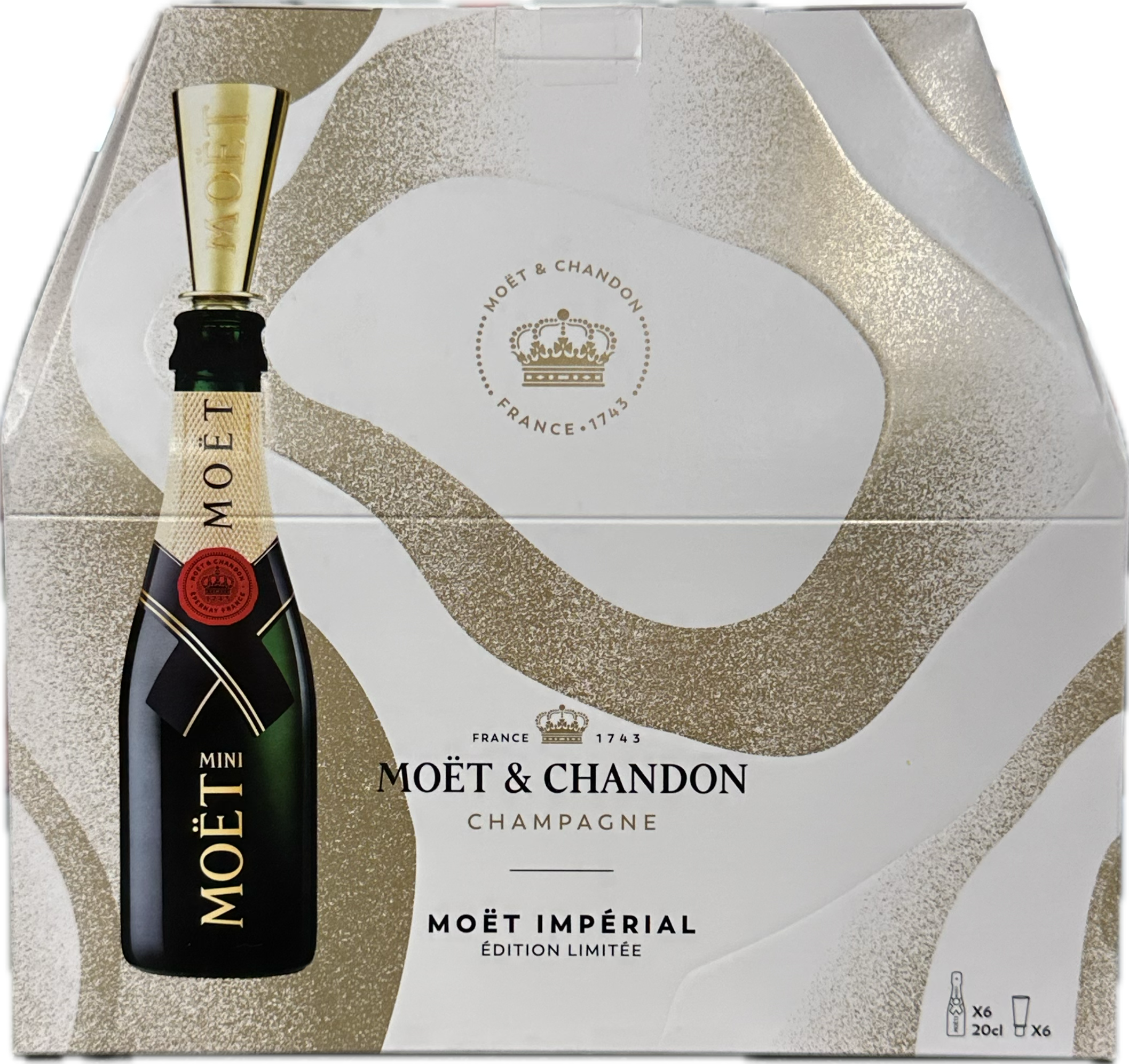Moet Brut Imperial Champagne 6-Pack 187mL