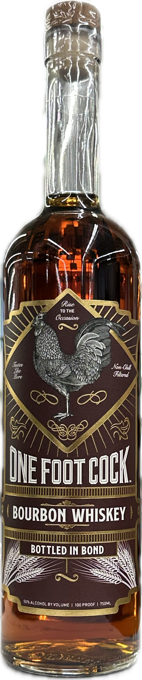 One Foot Cock Bourbon Bottled-in-Bond 750mL