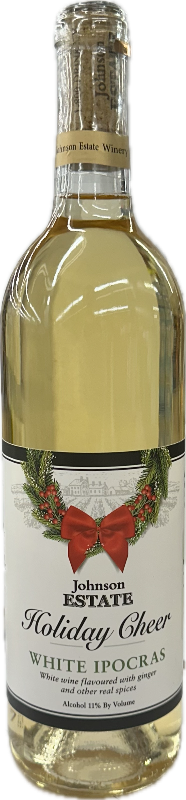 Johnson Estate White Ipocras Holiday Label 750mL