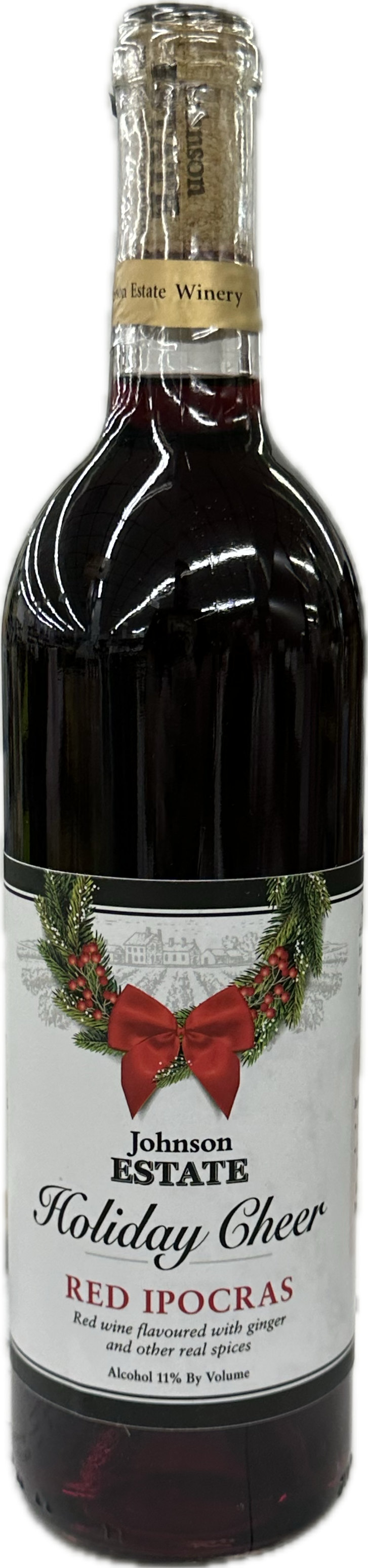 Johnson Estate Red Ipocras Holiday Label 750mL
