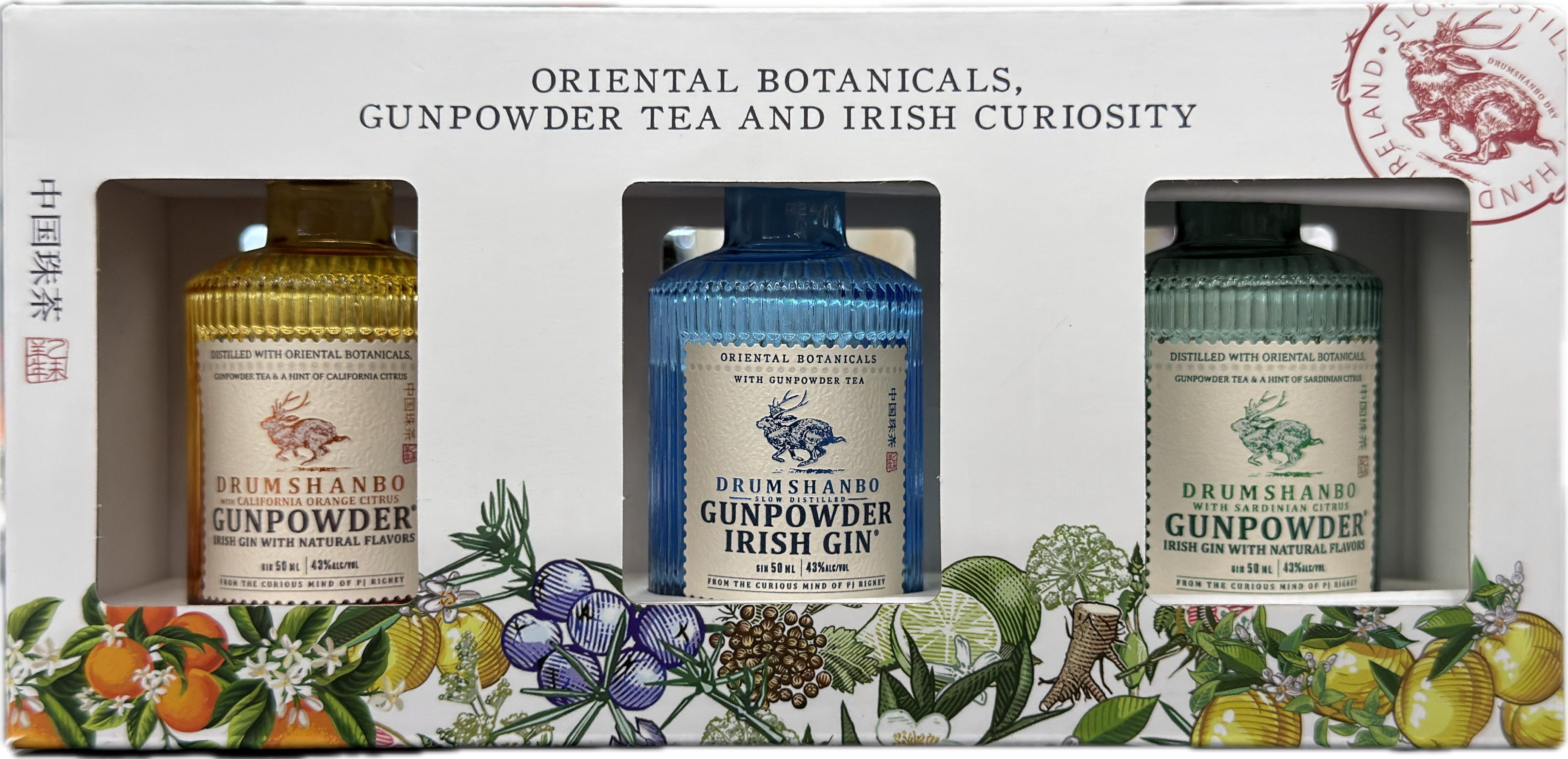 Drumshanbo Gunpowder Assorted Gin 3-Pack 50mL