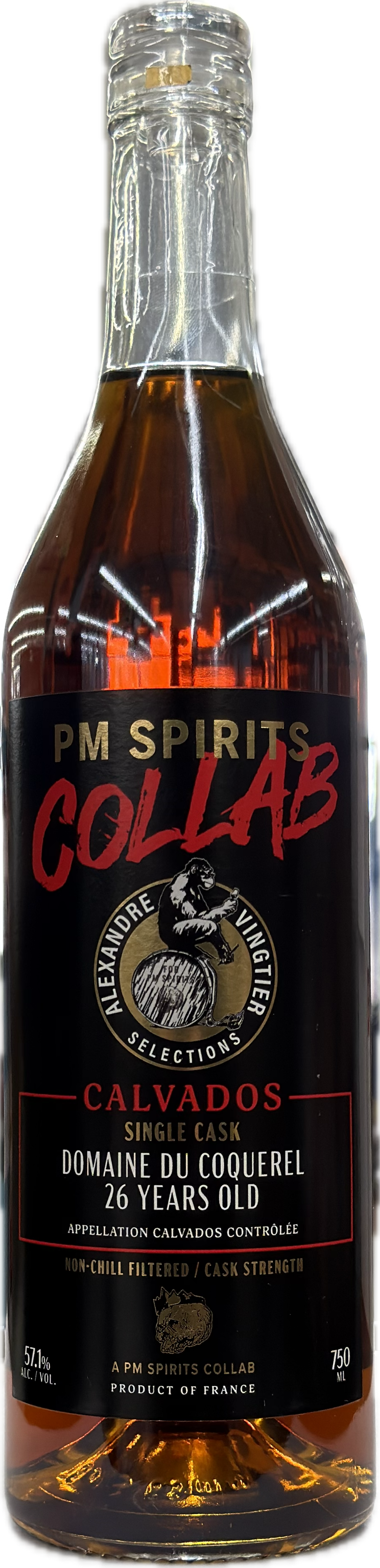 PM Spirits Collab Domaine du Coquerel Single Cask Armagnac 26 Year 750mL