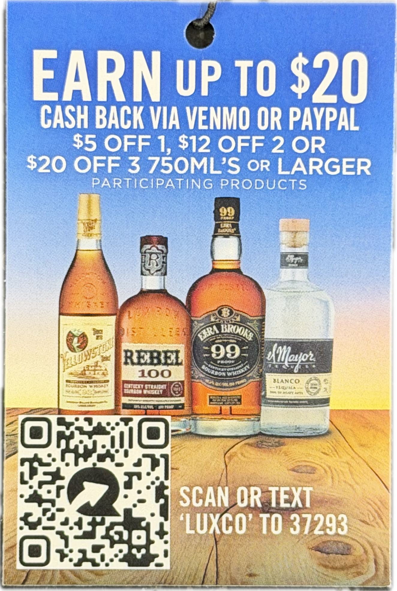 Yellowstone Bourbon, El Mayor Tequila, Ezra Brooks, Rebel Kentucky Bourbon