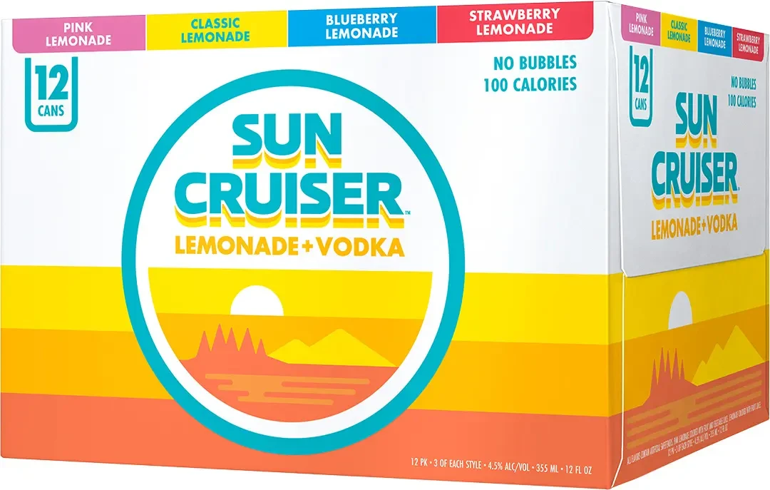 Sun Cruiser Lemonade Variety 8 Pack 355mL Cans