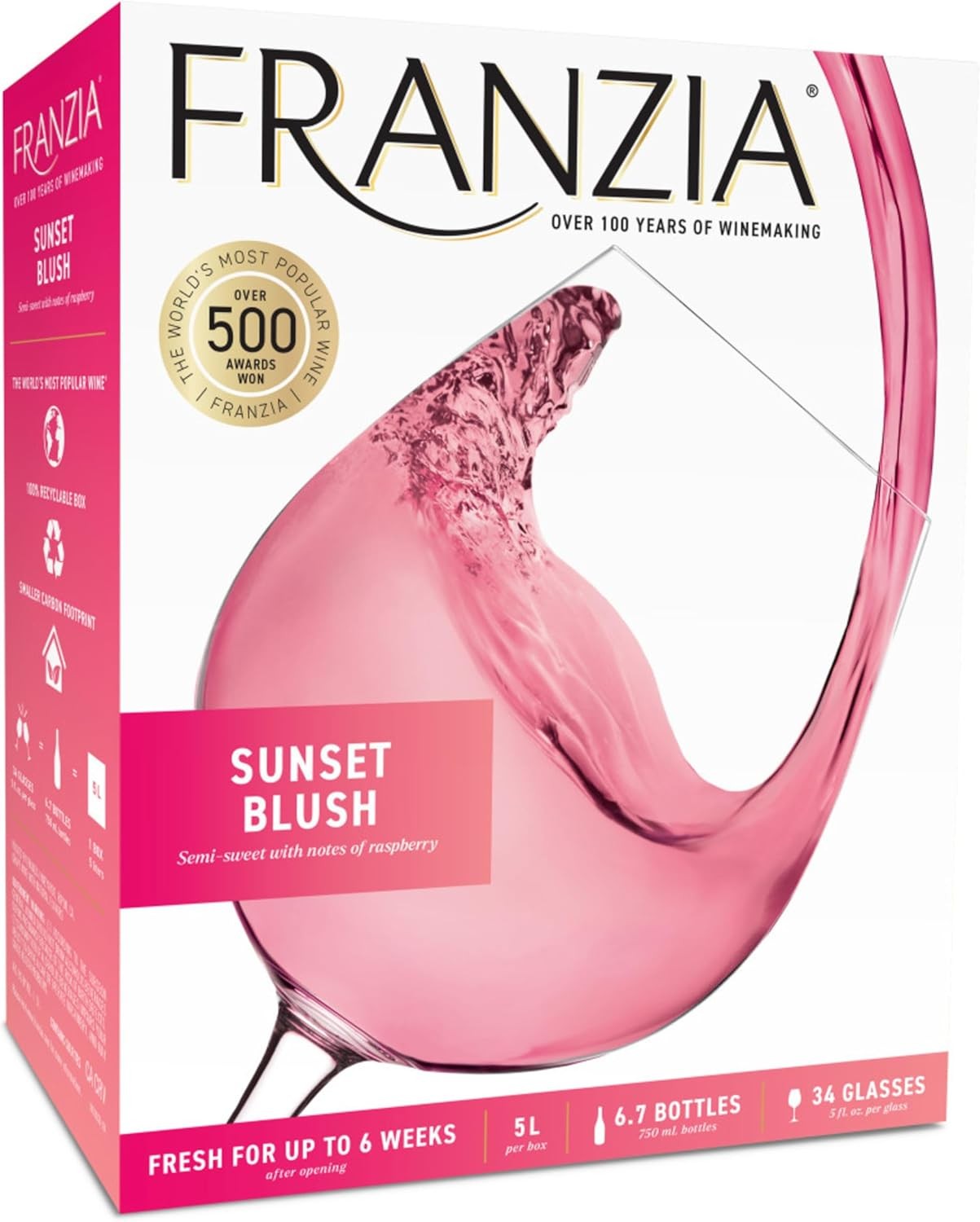 FRANZIA SUNSET BLUSH 5L BOX