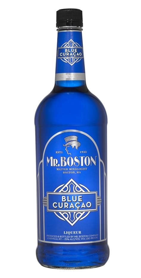 MR. BOSTON BLUE CURACAO 1L