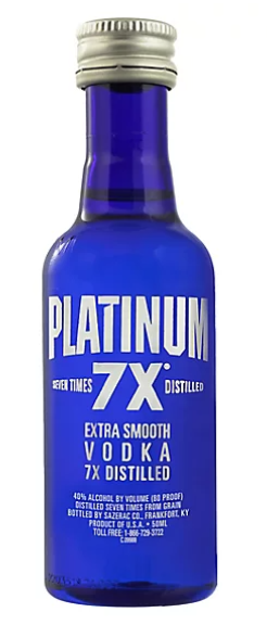 PLATINUM 7X VODKA 50ML