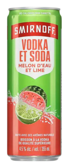 SMIRNOFF WTRMLN/LIME CAN