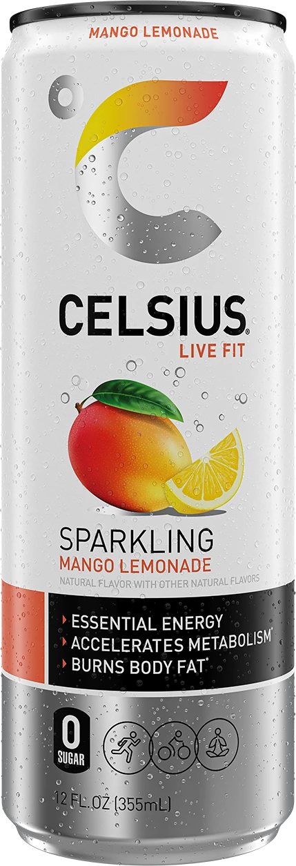 CELSIUS SPARKLING MANGO LEMONADE 12OZ