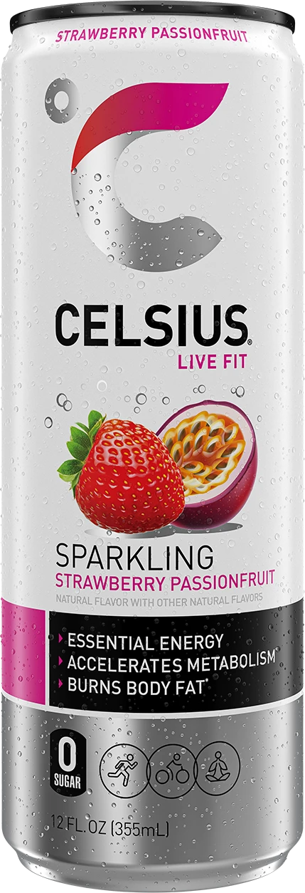 CELSIUS SPARKLING STRAWBERRY PASSIONFRUIT 12OZ