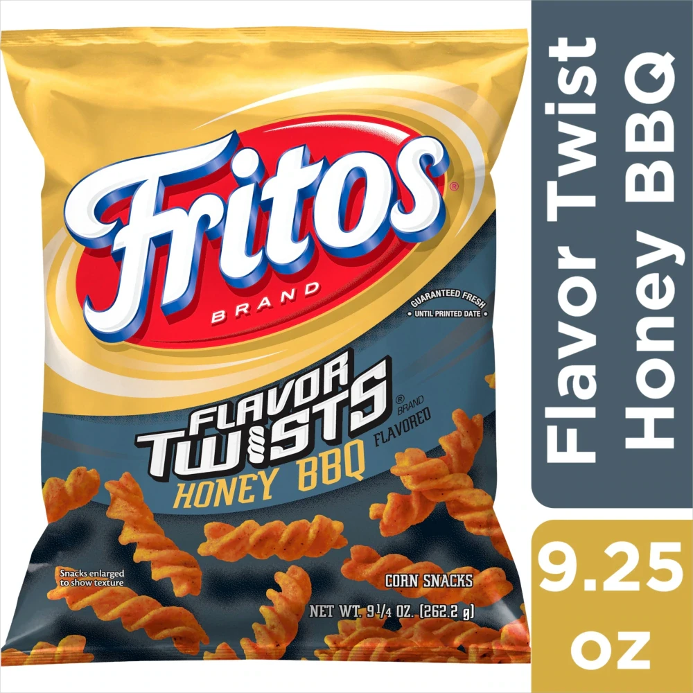 FRITOS FLAVOR TWISTS HONEY BBQ CORN CHIPS 9.25OZ