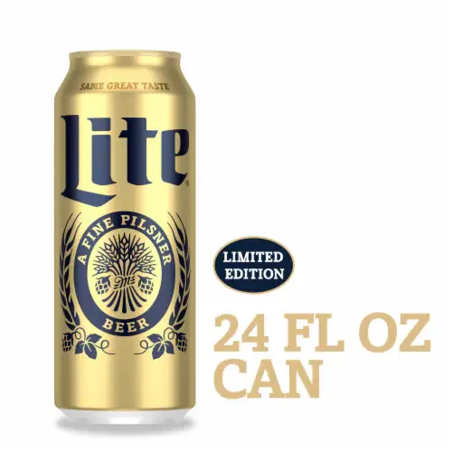 MILLER LITE AMERICAN LIGHT LAGER BEER CAN 24OZ