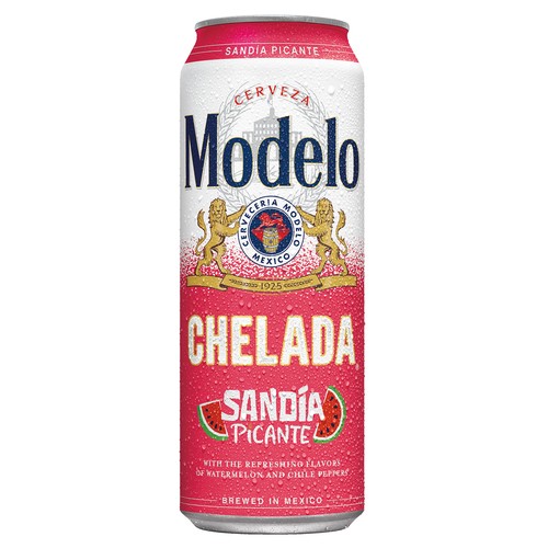 MODELO CHELADA SANDIA PICANTE BEER CAN 24OZ