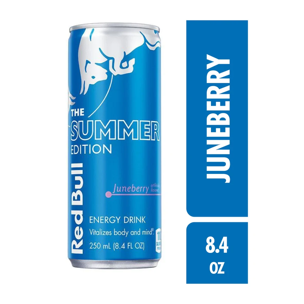 REDBULL SEA BLUE EDITION JUNEBERRY ENERGY DRINK 8.4OZ