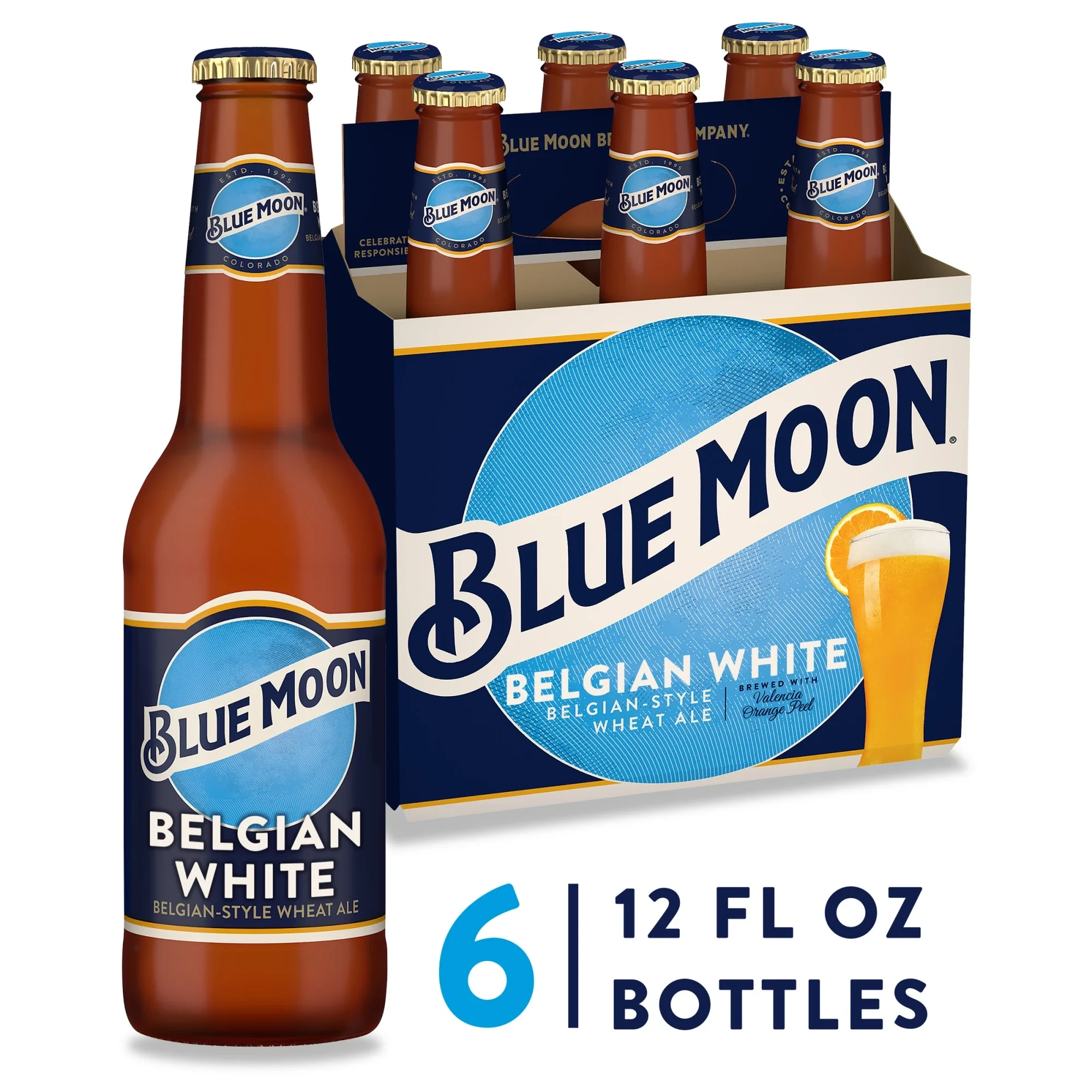 BLUE MOON BELGIAN WHITE WHEAT ALE 6PK