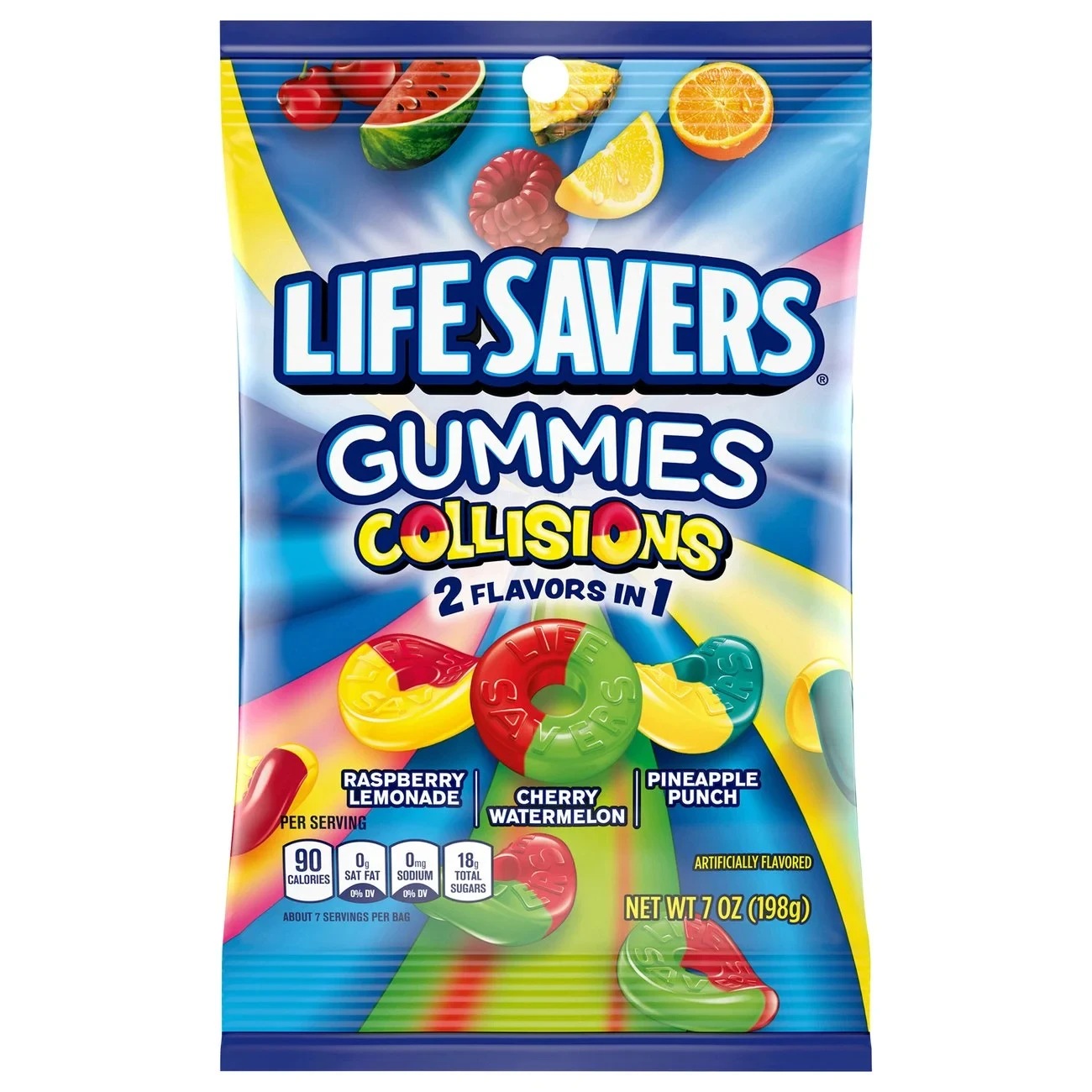 LIFE SAVERS COLLISIONS GUMMIES CANDY 7OZ