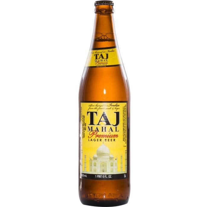TAJ MAHAL PREMIUM LAGER BEER BOTTLE 22OZ