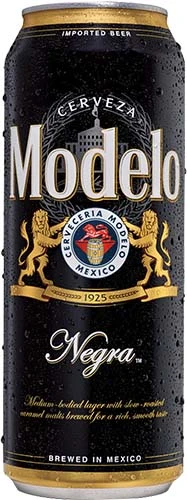 MODELO NEGRA MEXICAN LAGER BEER CAN 24OZ