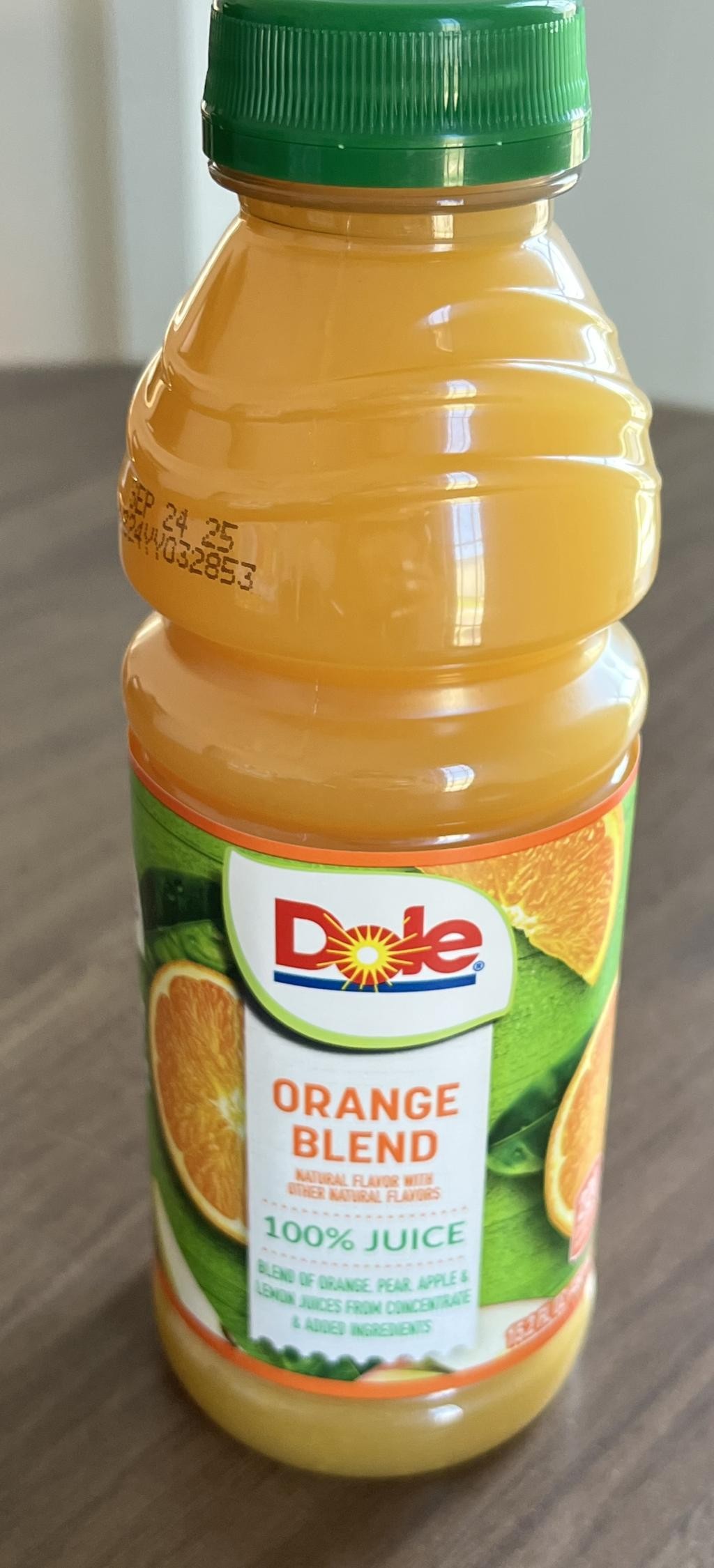 DOLE ORANGE BLEND 100% JUICE 15.2OZ