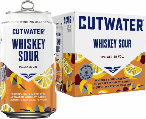 CUTWATER WHISKEY SOUR CANS 4PK