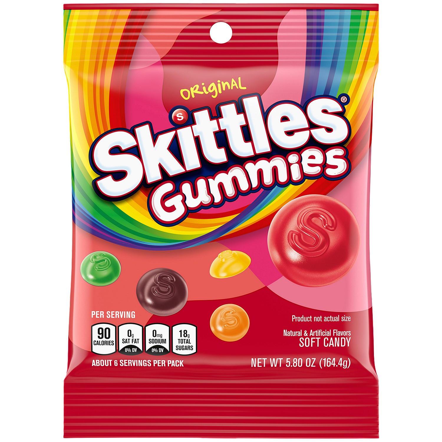 SKITTLES ORIGINAL GUMMY CANDY 5.8OZ