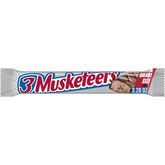 3 MUSKETEERS MILK CHOCOLATE CANDY BAR SHARE SIZE 3.28 OZ