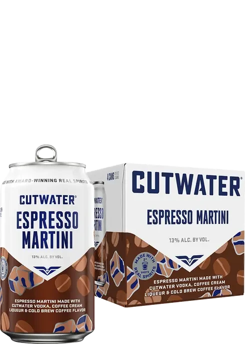 CUTWATER ESPRESSO MARTINI COCKTAIL CAN 4PK