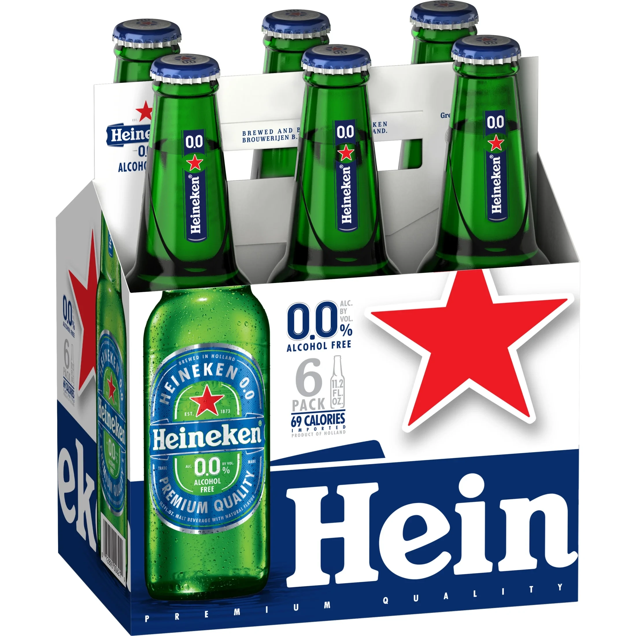 HEINEKEN 0.0 NON-ALCOHOL PREMIUM BEER 6PK