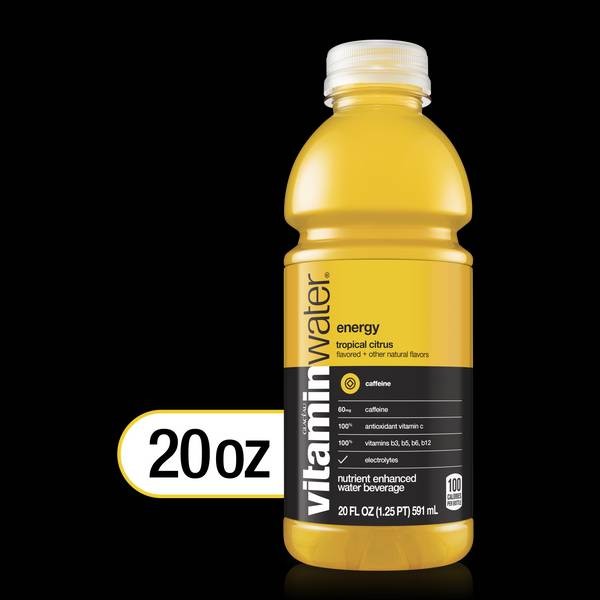 VITAMIN WATER ENERGY TROPICAL CITRUS 20OZ