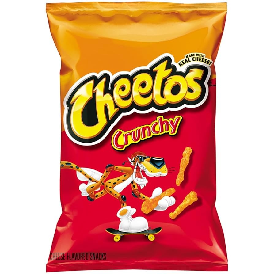 CHEETOS CRUNCHY CHEESE FLAVORED SNACKS 2.875OZ