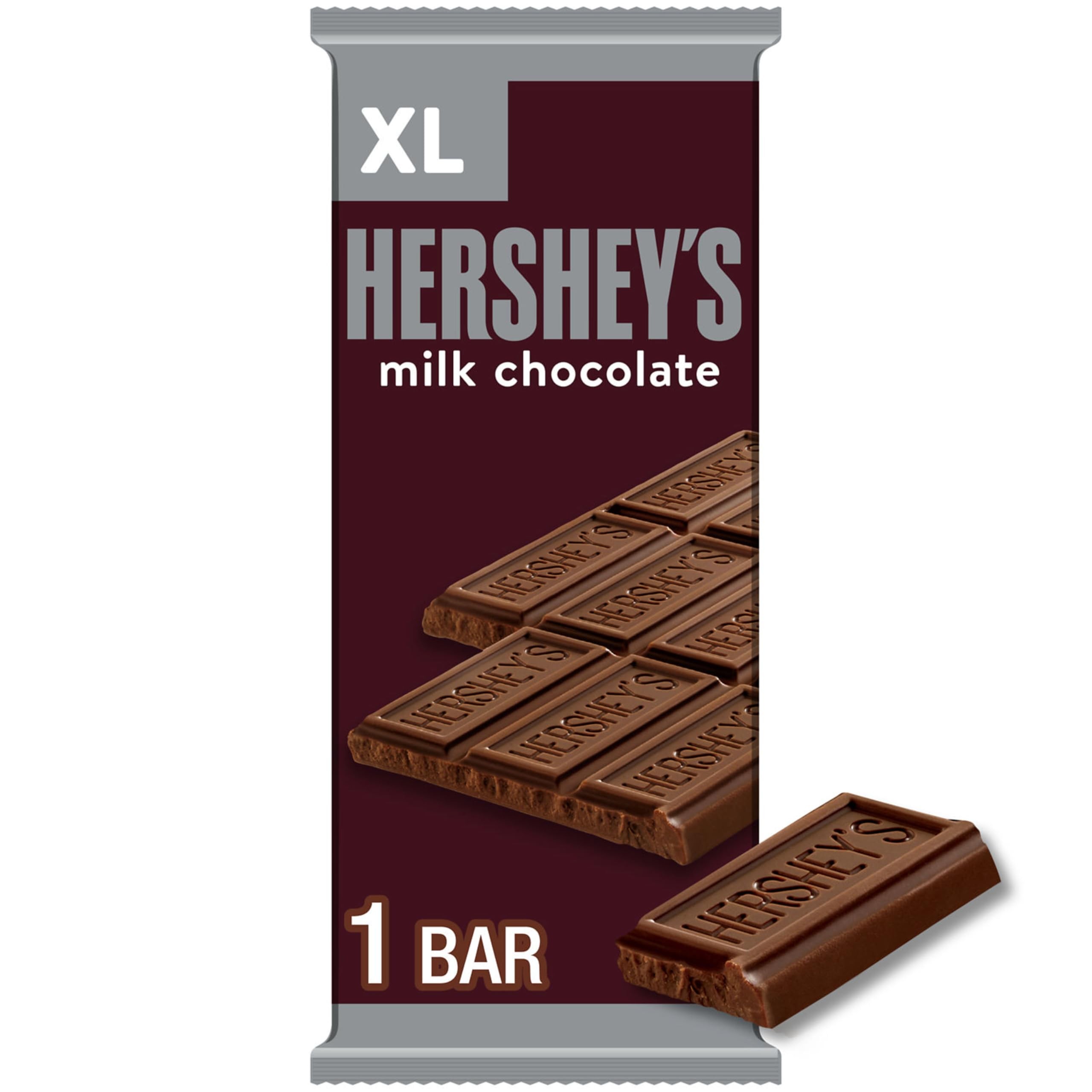 HERSHEY'S MILK CHOCOLATE XL CANDY BAR 4.4OZ
