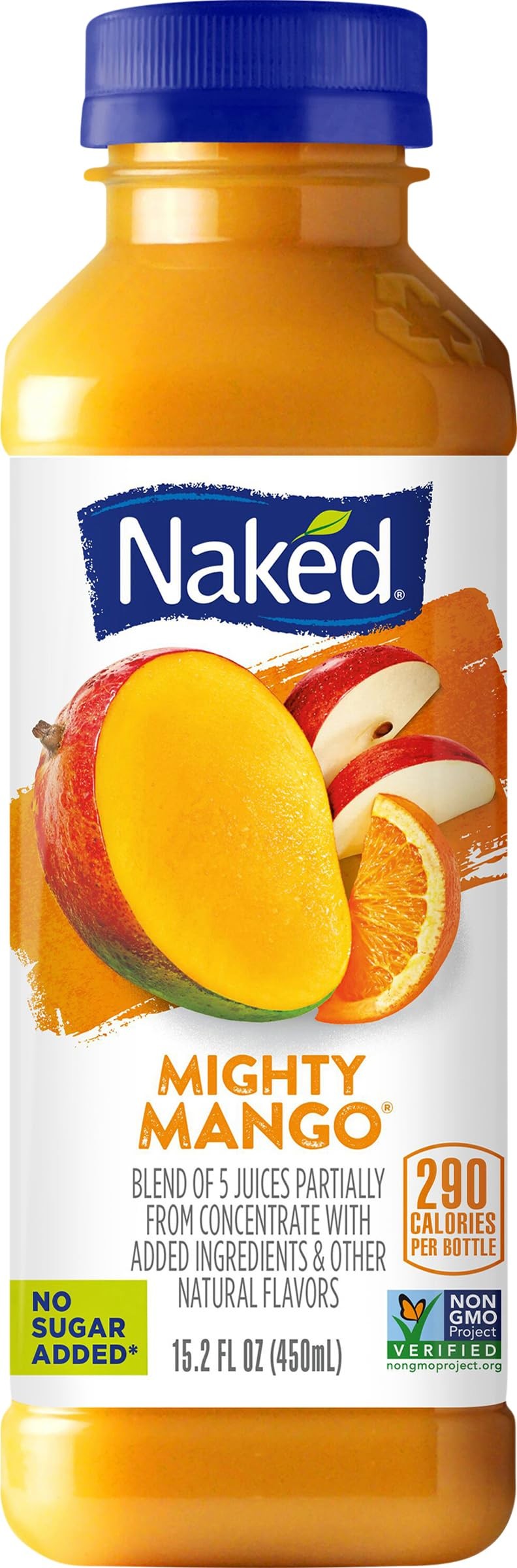 NAKED JUICE MIGHTY MANGO 100% JUICE SMOOTHIE BLEND 15.2OZ