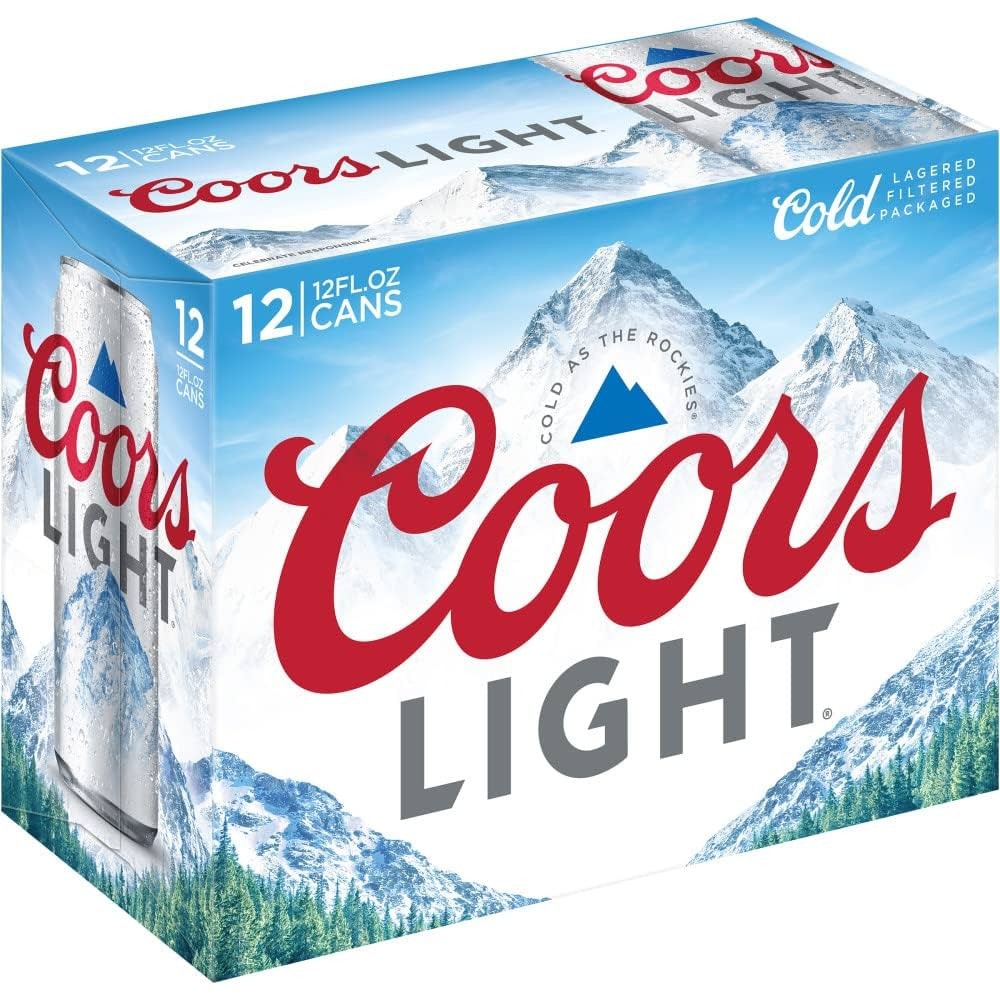 COORS LIGHT BEER CAN 12PK