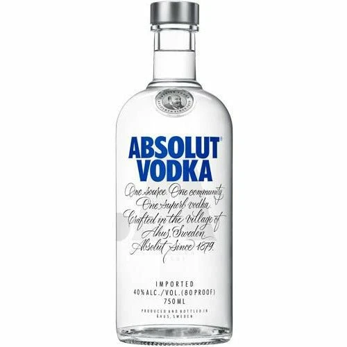 ABSOLUT SWEDISH VODKA 750ML