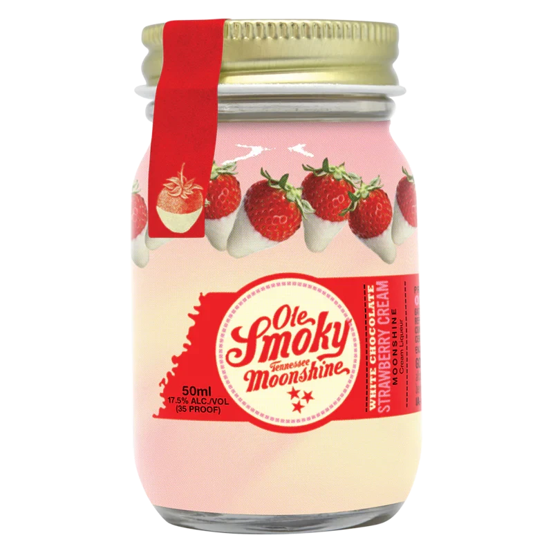 OLE SMOKY MOONSHINE WHITE CHOCOLATE STRAWBERRY CREAM 50ML