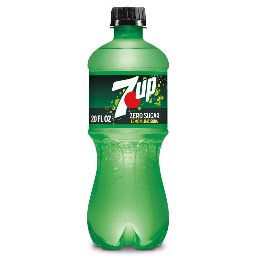 7UP ZERO SUGAR LEMON LIME SODA 20OZ