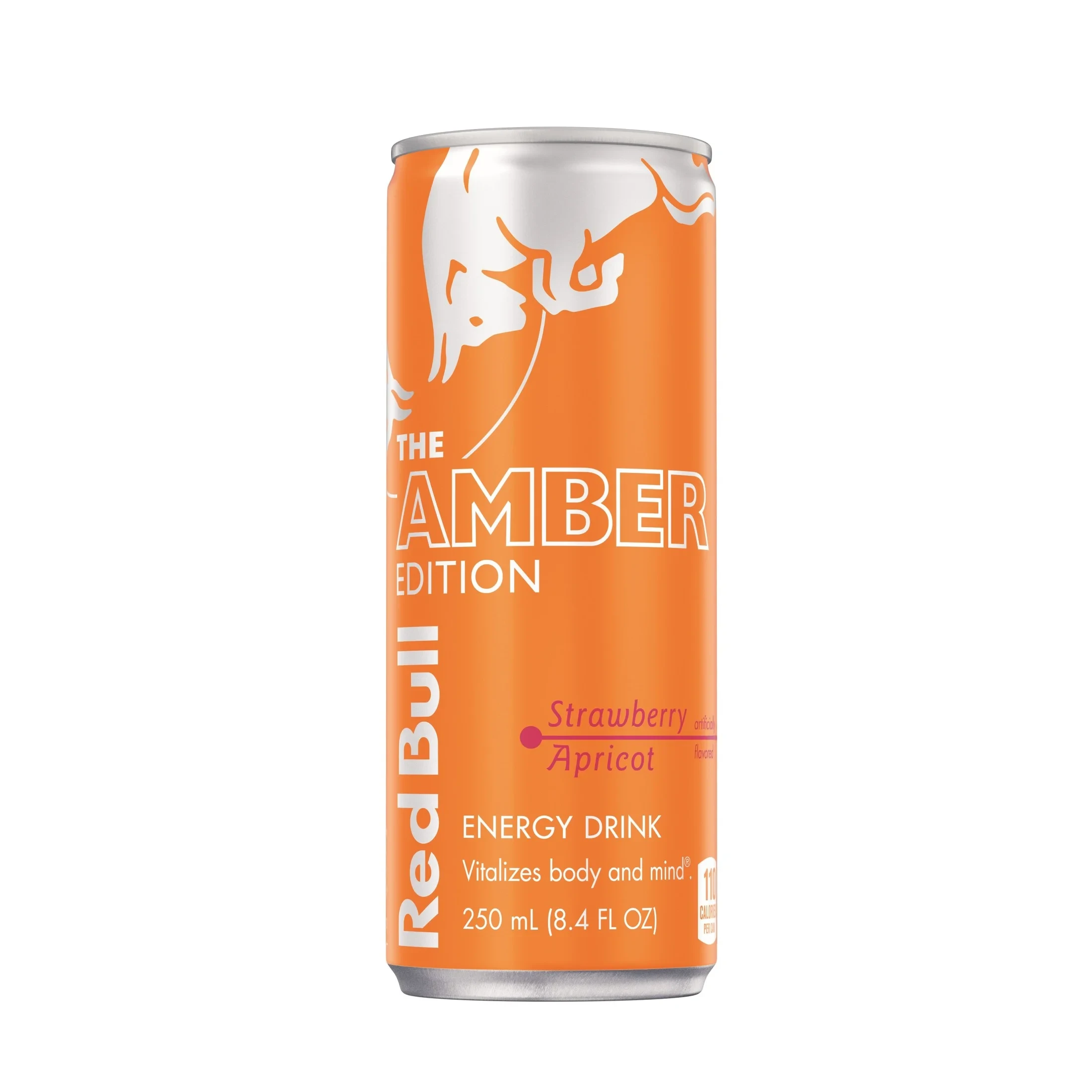 REDBULL AMBER EDITION STRAWBERRY APRICOT ENERGY DRINK 8.4OZ