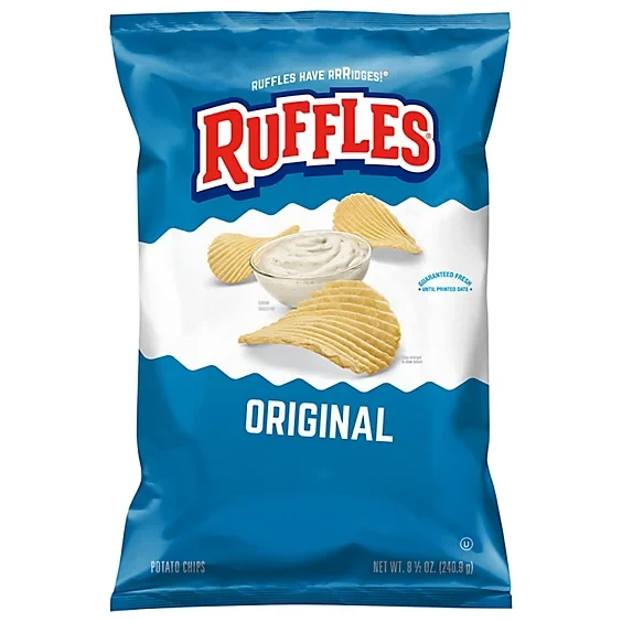 RUFFLES POTATO CHIPS ORIGINAL 8.5OZ