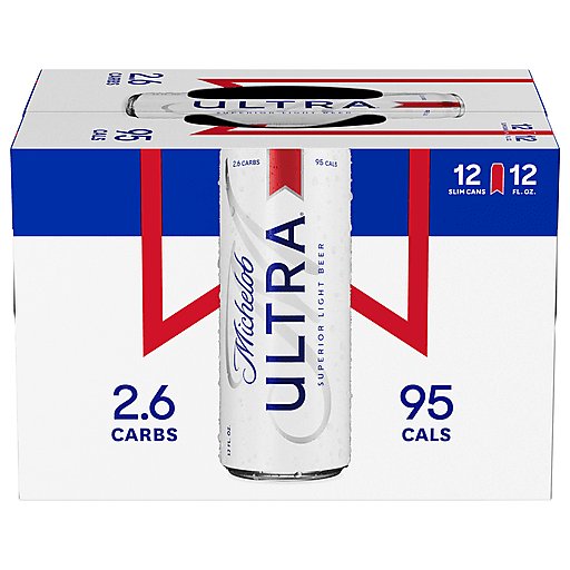 MICHELOB ULTRA SUPERIOR LIGHT LAGER BEER CAN 12PK