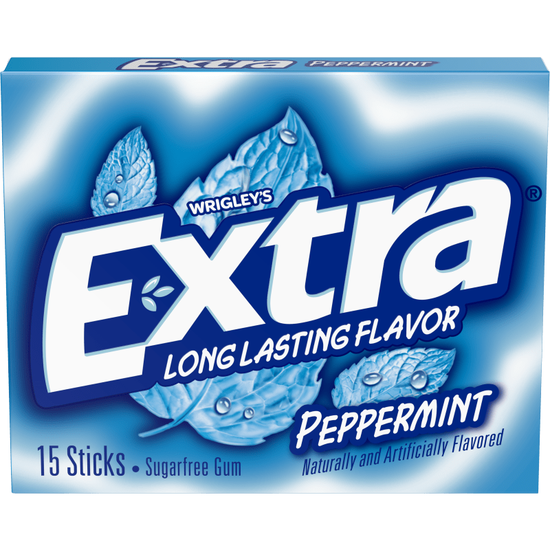 WRIGLEY'S EXTRA PEPPERMINT SUGARFREE GUM (15 STICKS)