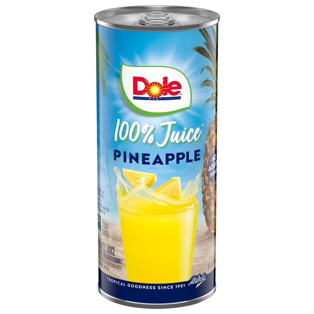 DOLE PINEAPPLE 100% JUICE 8.4OZ