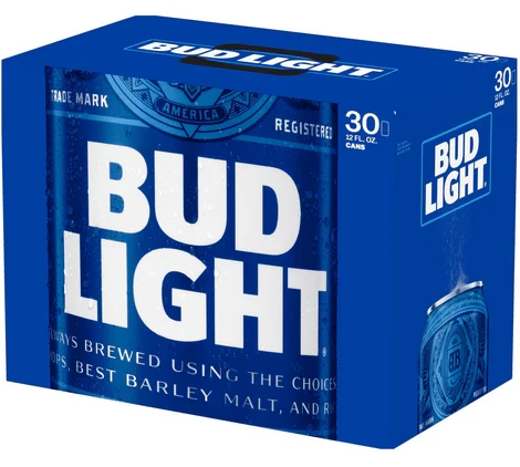 BUD LIGHT AMERICAN LAGER BEER CAN 30PK