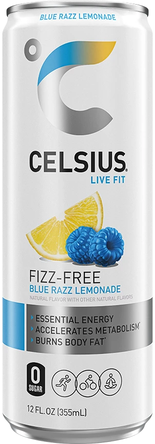 CELSIUS FIZZ-FREE BLUE RAZZ LEMONADE 12OZ